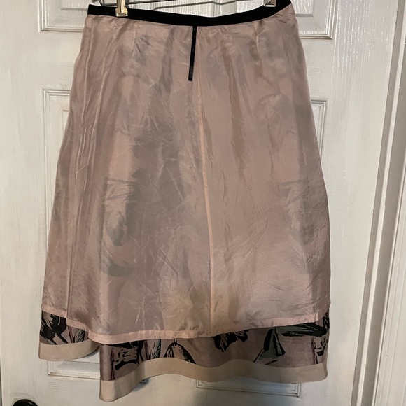 High waisted pink floral skirt - Picture 5 of 7